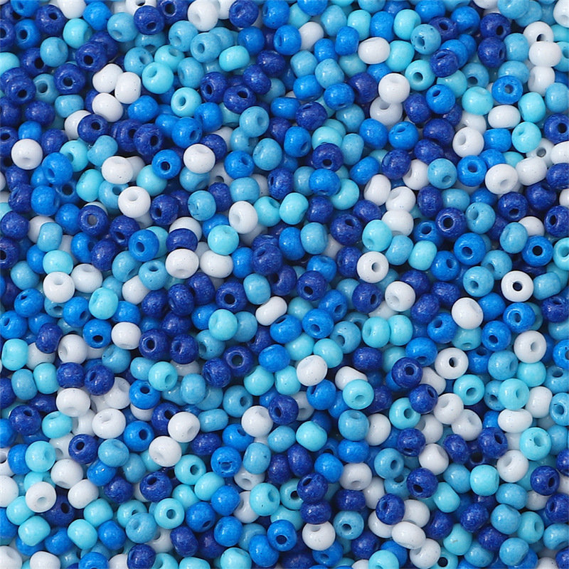 Colorful Mixed 2mm 3mm Small Round Opaque Glass Wholesale Loose Beads DIY Lot - Picture 12 of 40