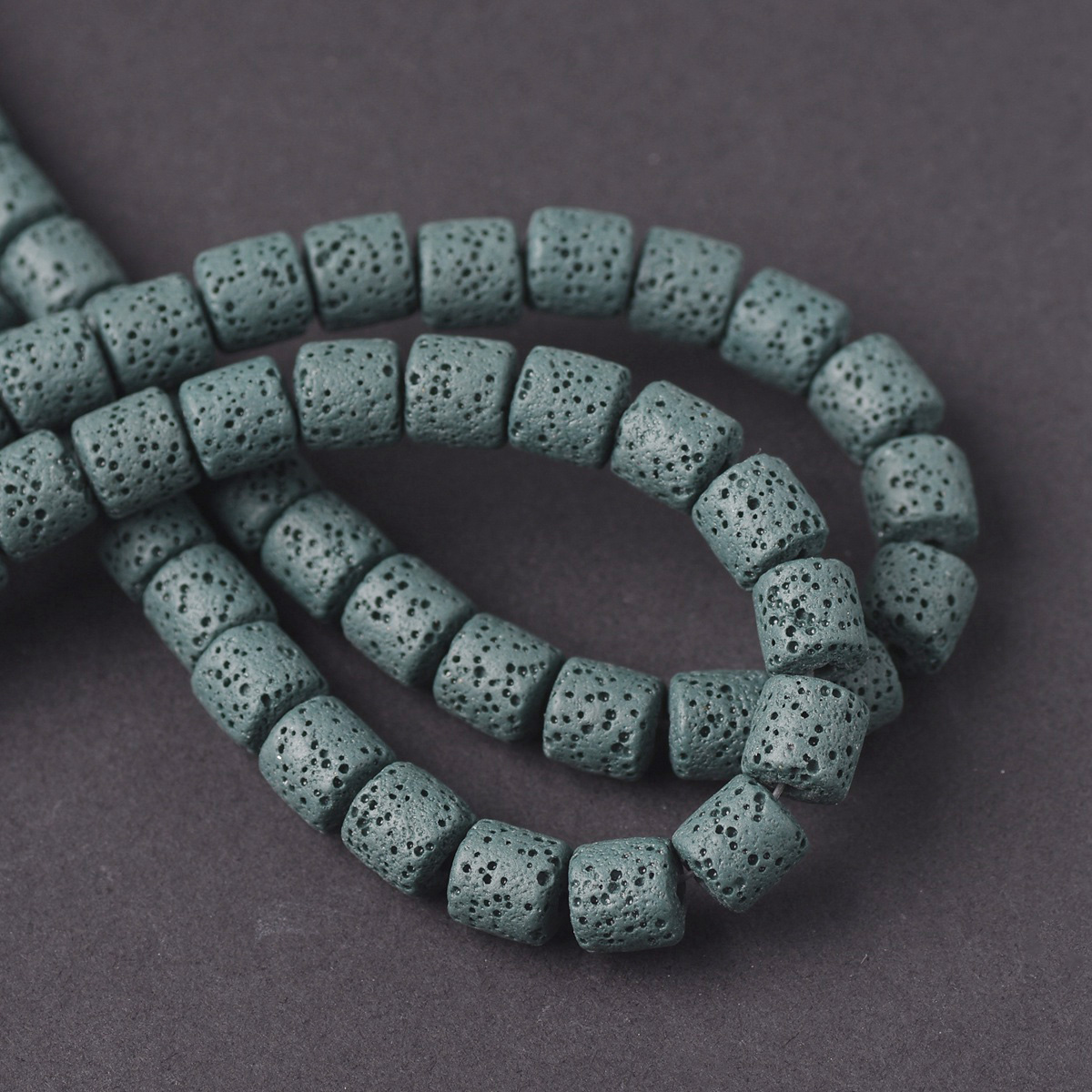 1 Strand 6mm 8mm 10mm Natural Volcano Lava Stone Cylinder Shape Crafts Beads - Picture 17 of 17