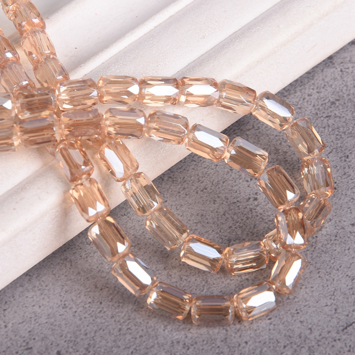 20pcs Cylinder Shape 8x6mm Shiny Colorful Faceted Crystal Glass Loose Beads Lot - Picture 14 of 22
