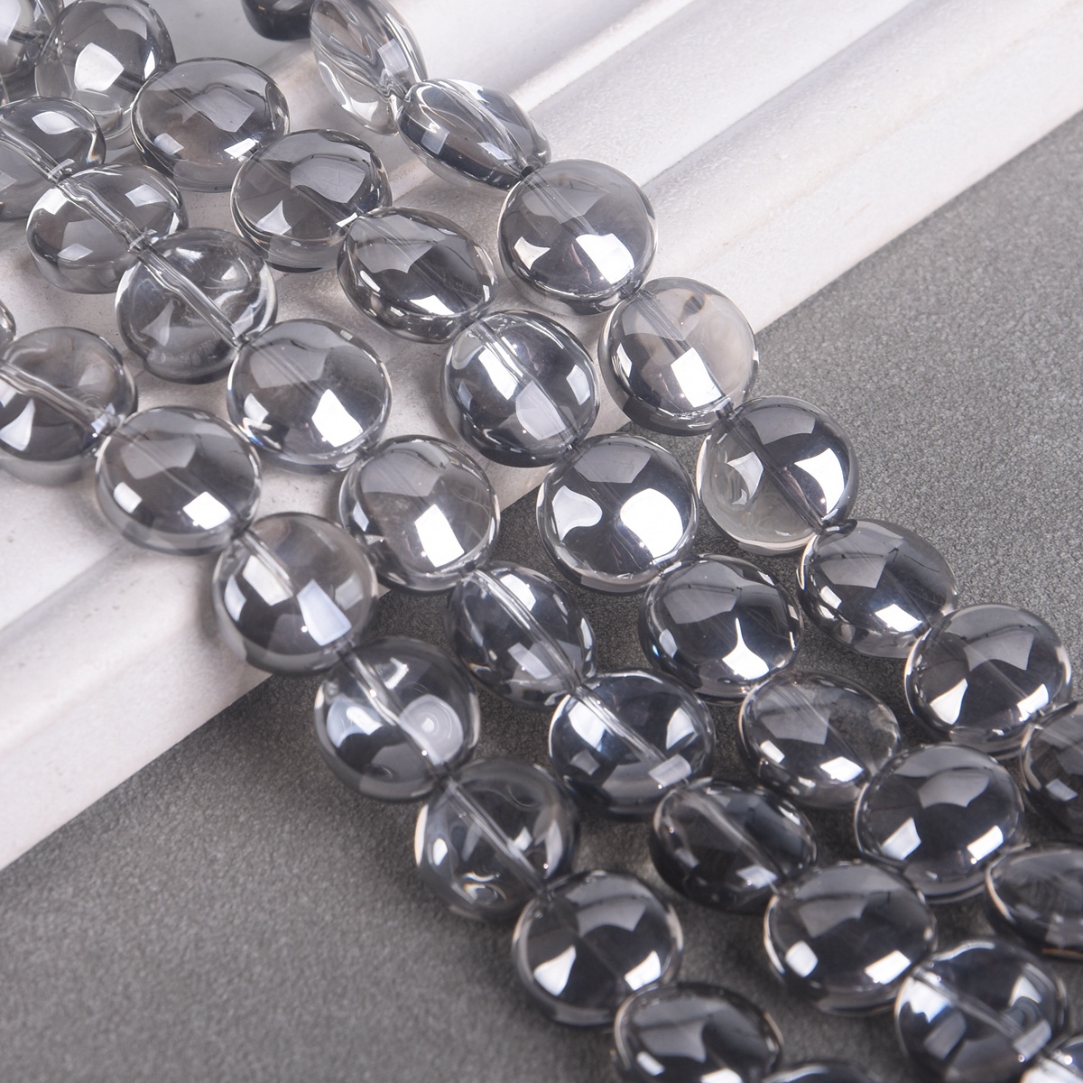 10pcs 12mm Rondelle Glossy Colorful Crystal Glass Loose Beads For Jewelry Making - Picture 10 of 10