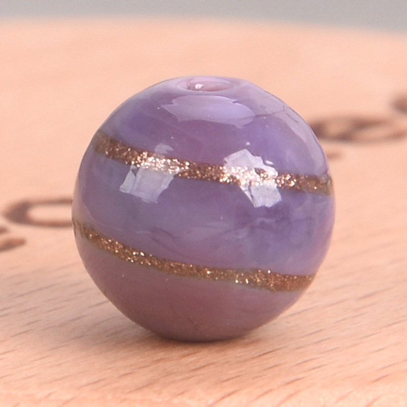 5pcs Round 12mm Handmade Foil Circle Lampwork Glass Loose Beads For DIY Jewelry - Picture 11 of 13