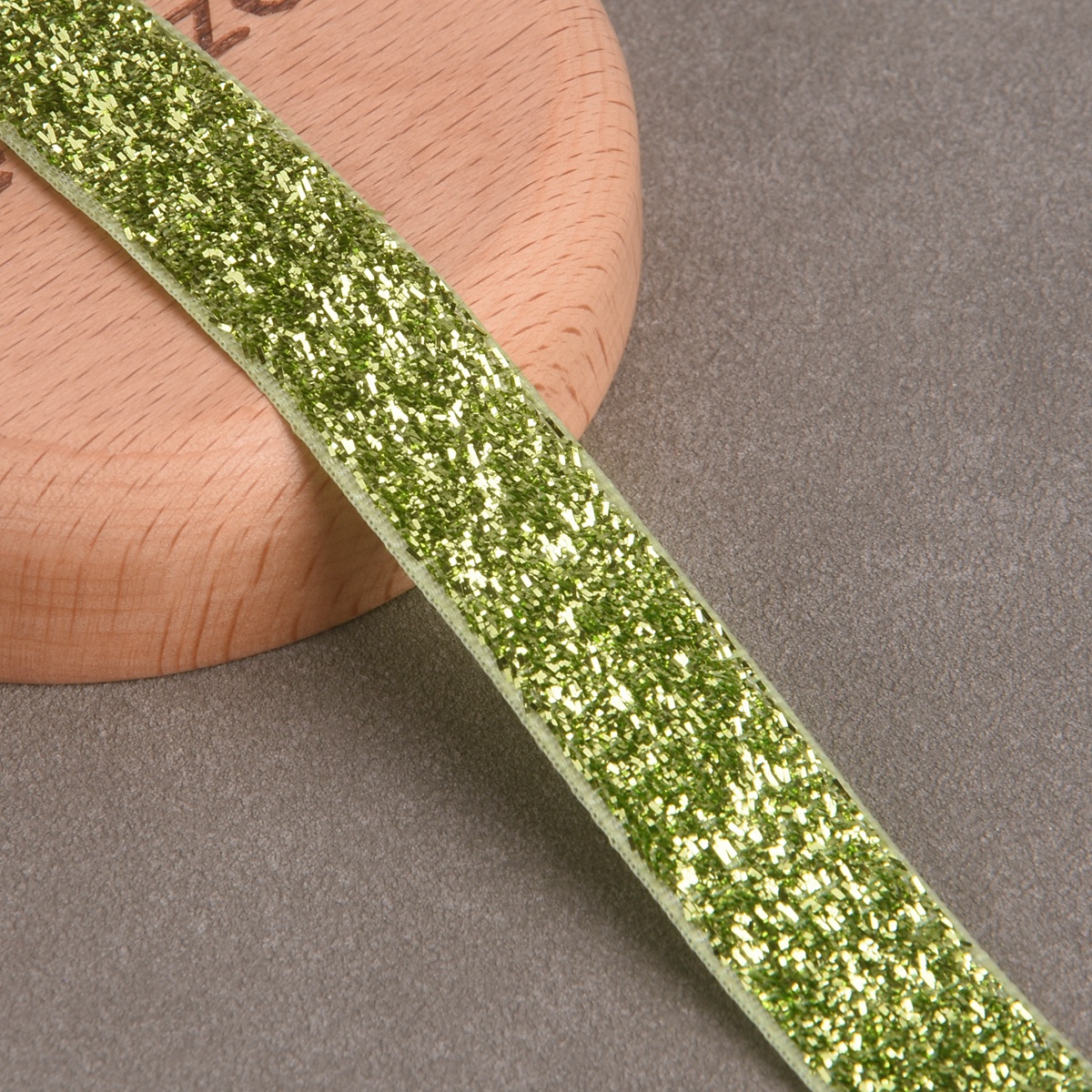 10 Yards 3/8"(10mm) 5/8"(15mm) Glitter Sparkle Flocked Velvet Ribbon Decoration - Bild 6 von 25