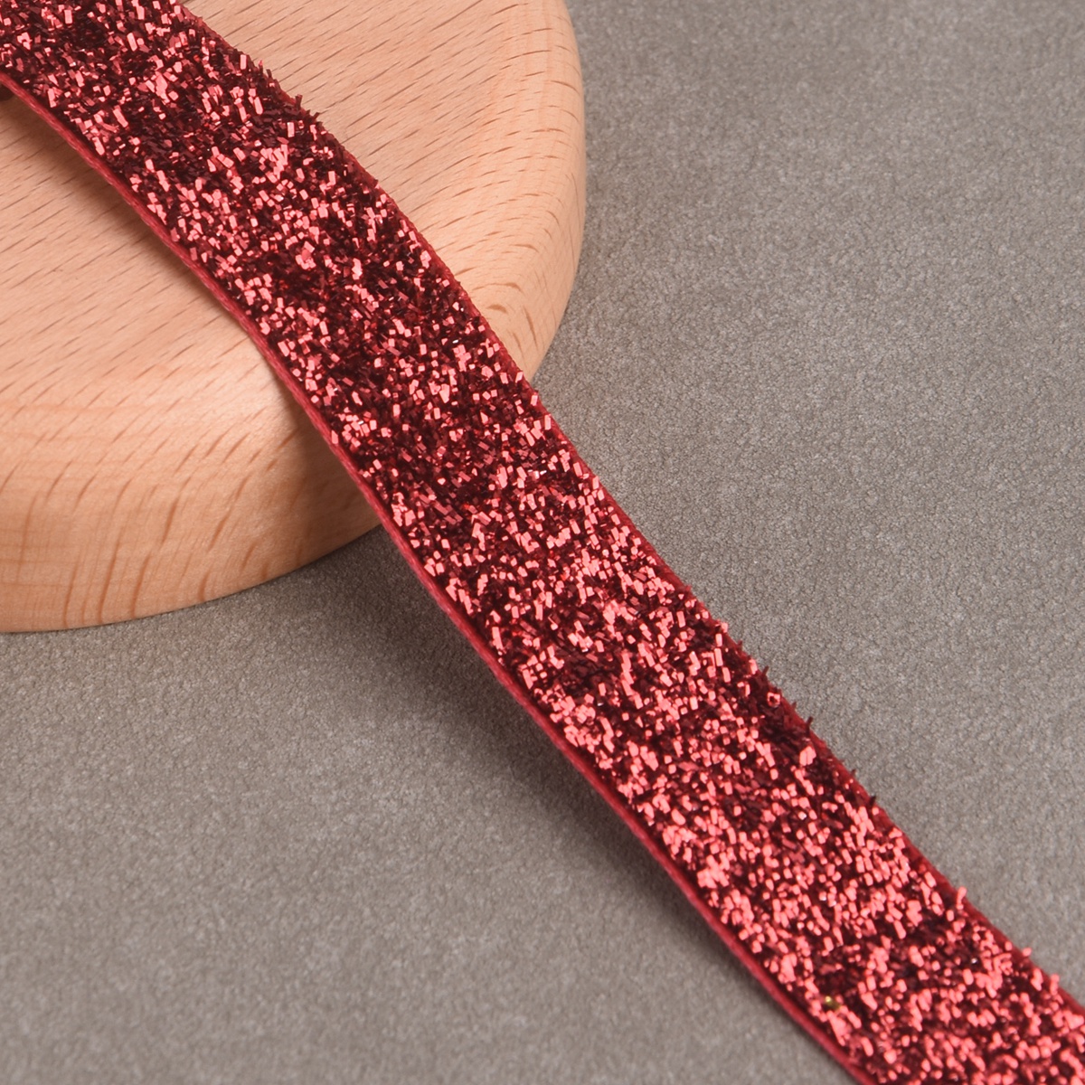 10 Yards 3/8"(10mm) 5/8"(15mm) Glitter Sparkle Flocked Velvet Ribbon Decoration - Bild 15 von 25