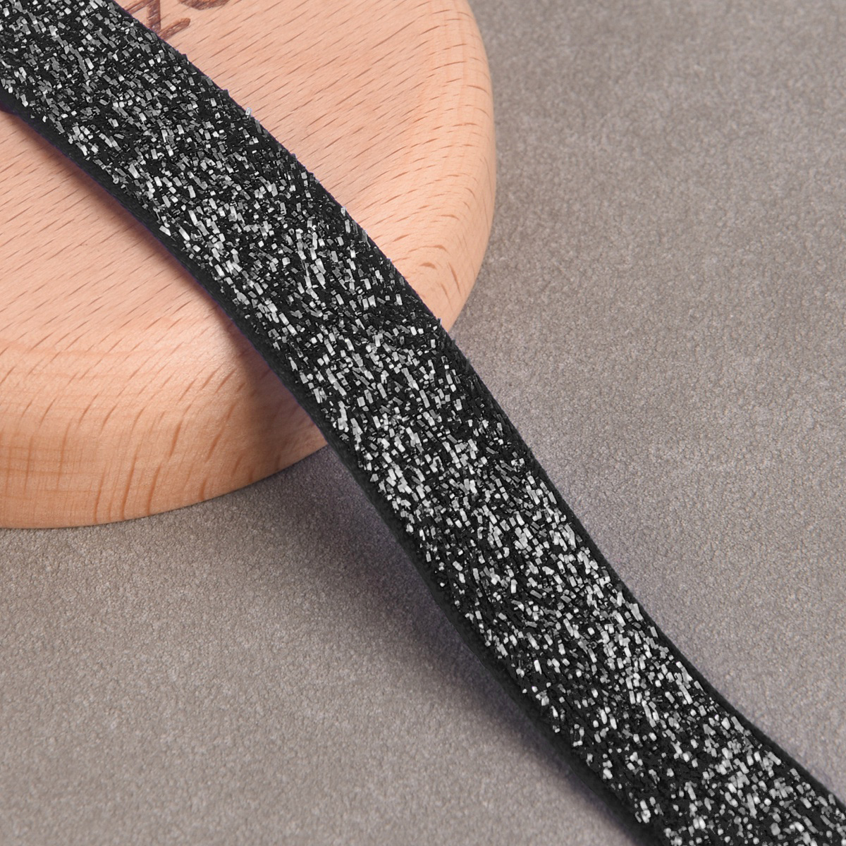 10 Yards 3/8"(10mm) 5/8"(15mm) Glitter Sparkle Flocked Velvet Ribbon Decoration - Bild 16 von 25