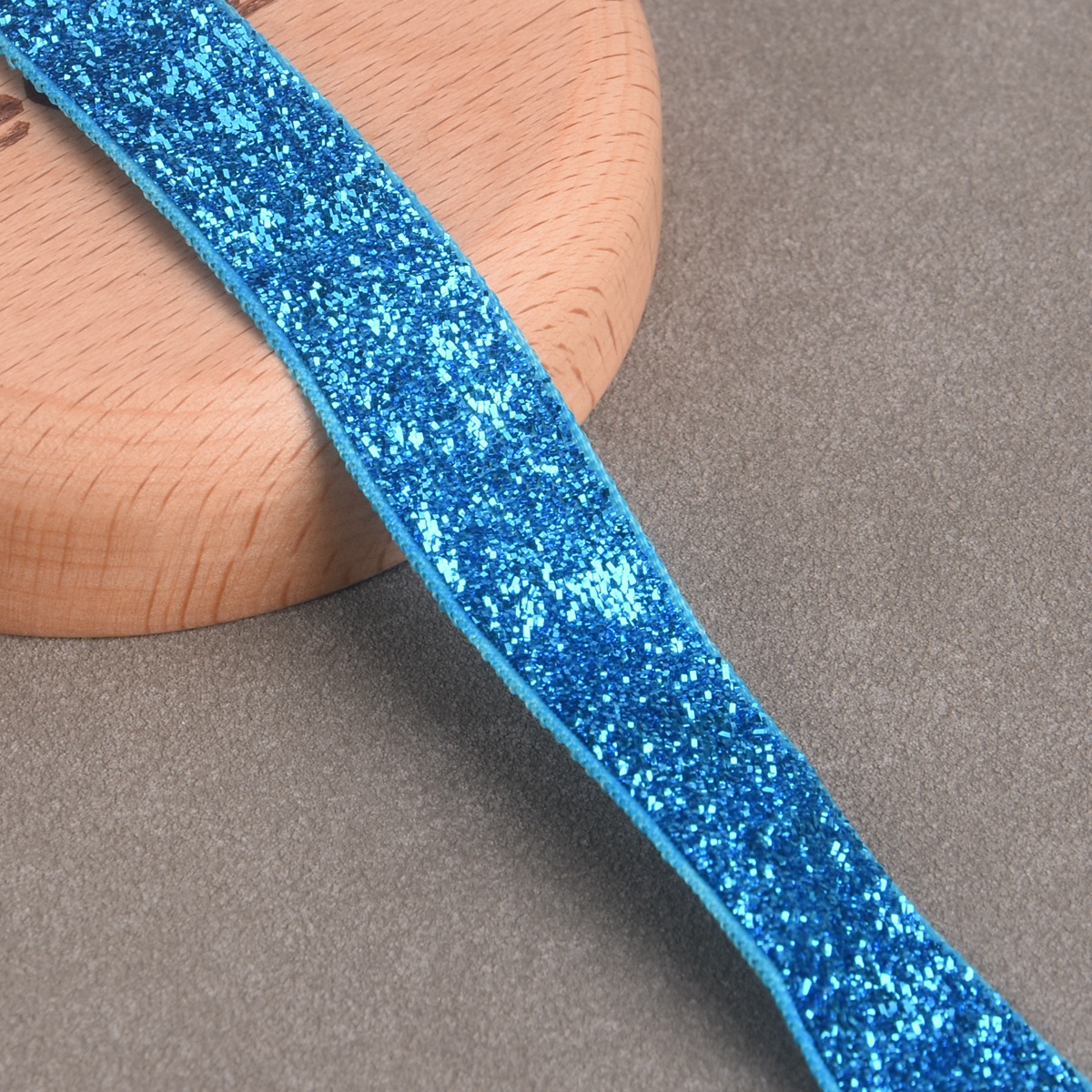 10 Yards 3/8"(10mm) 5/8"(15mm) Glitter Sparkle Flocked Velvet Ribbon Decoration - Bild 17 von 25