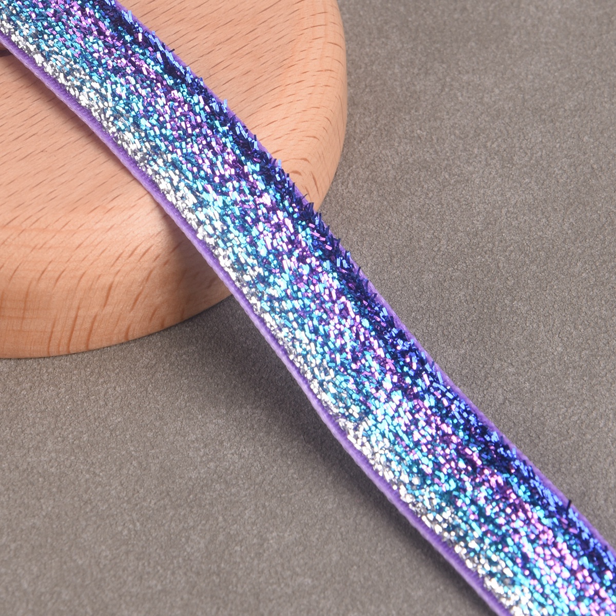 10 Yards 3/8"(10mm) 5/8"(15mm) Glitter Sparkle Flocked Velvet Ribbon Decoration - Bild 20 von 25