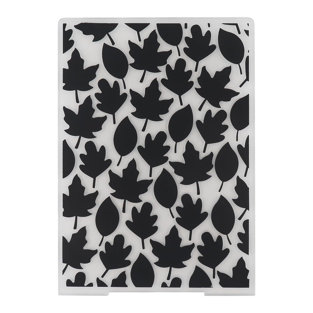 Carpeta en relieve de fondo con hojas de flores 2D para hacer tarjetas de álbum de recortes - Imagen 11 de 14