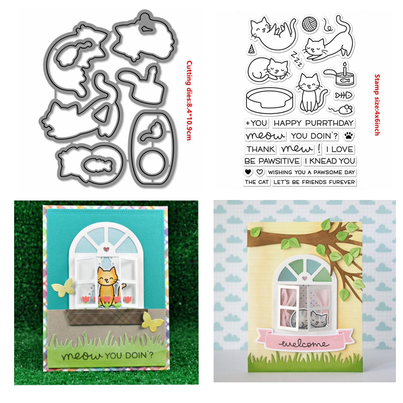 Weihnachten Niedlich Tier Metall Stanzformen Stempel Scrapbooking Handwerkskarte - Bild 28 von 40