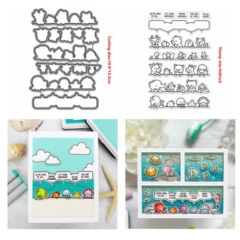 Weihnachten Niedlich Tier Metall Stanzformen Stempel Scrapbooking Handwerkskarte - Bild 29 von 40