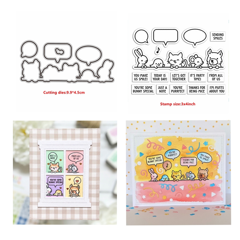 Weihnachten Niedlich Tier Metall Stanzformen Stempel Scrapbooking Handwerkskarte - Bild 39 von 40