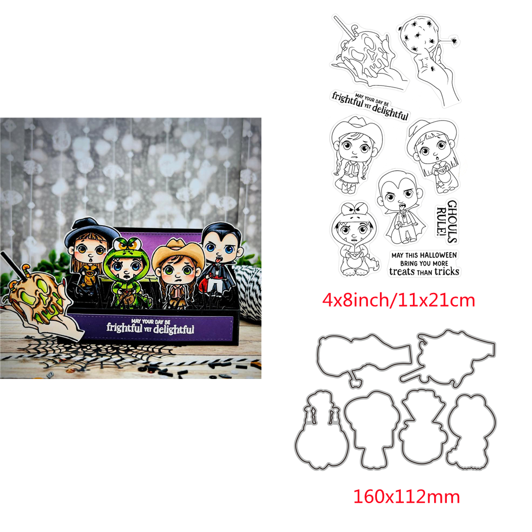 Halloween Hexen Metall Stanzformen Stempel für DIY Scrapbooking Handwerk - Bild 5 von 14