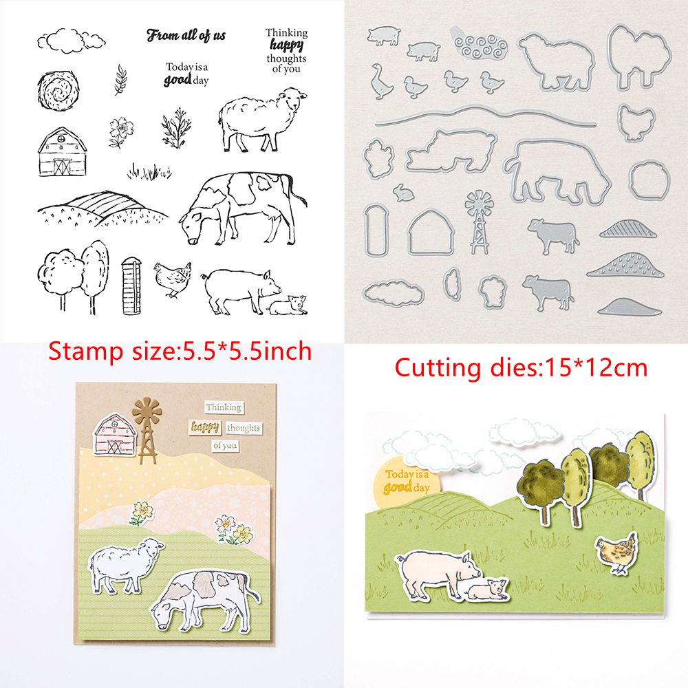 Tiere Blumen Gitarre Metall Stanzformen Stempel DIY Scrapbooking Handwerkskarte - Bild 37 von 83