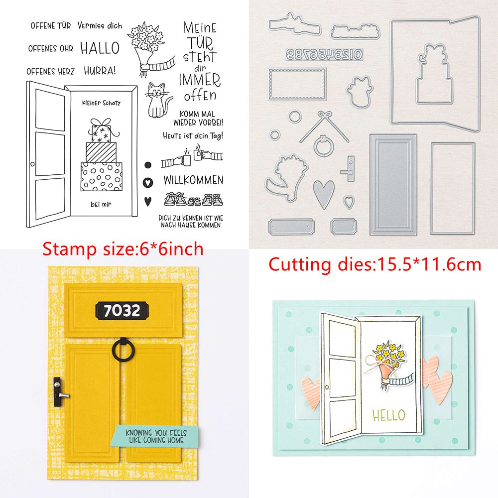 Tiere Blumen Gitarre Metall Stanzformen Stempel DIY Scrapbooking Handwerkskarte - Bild 44 von 83