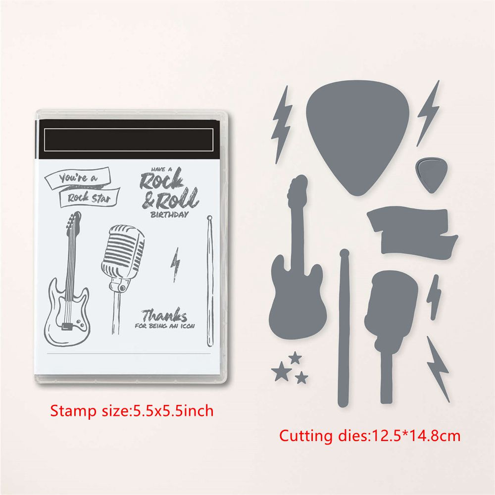 Tiere Blumen Gitarre Metall Stanzformen Stempel DIY Scrapbooking Handwerkskarte - Bild 51 von 83
