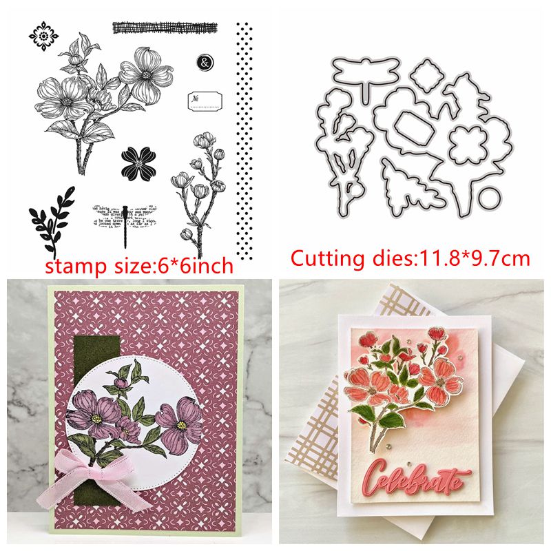 Tiere Blumen Gitarre Metall Stanzformen Stempel DIY Scrapbooking Handwerkskarte - Bild 66 von 83