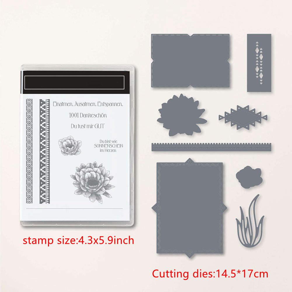 Tiere Blumen Gitarre Metall Stanzformen Stempel DIY Scrapbooking Handwerkskarte - Bild 80 von 83
