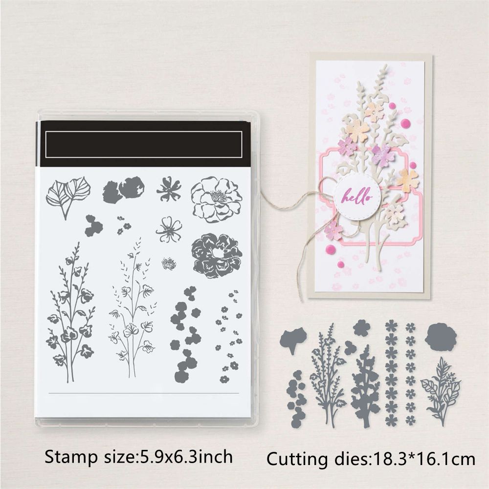 Tier Blume Schmetterling Metall Stanzformen Stempel Set Scrapbooking Bastelkarte - Bild 16 von 76