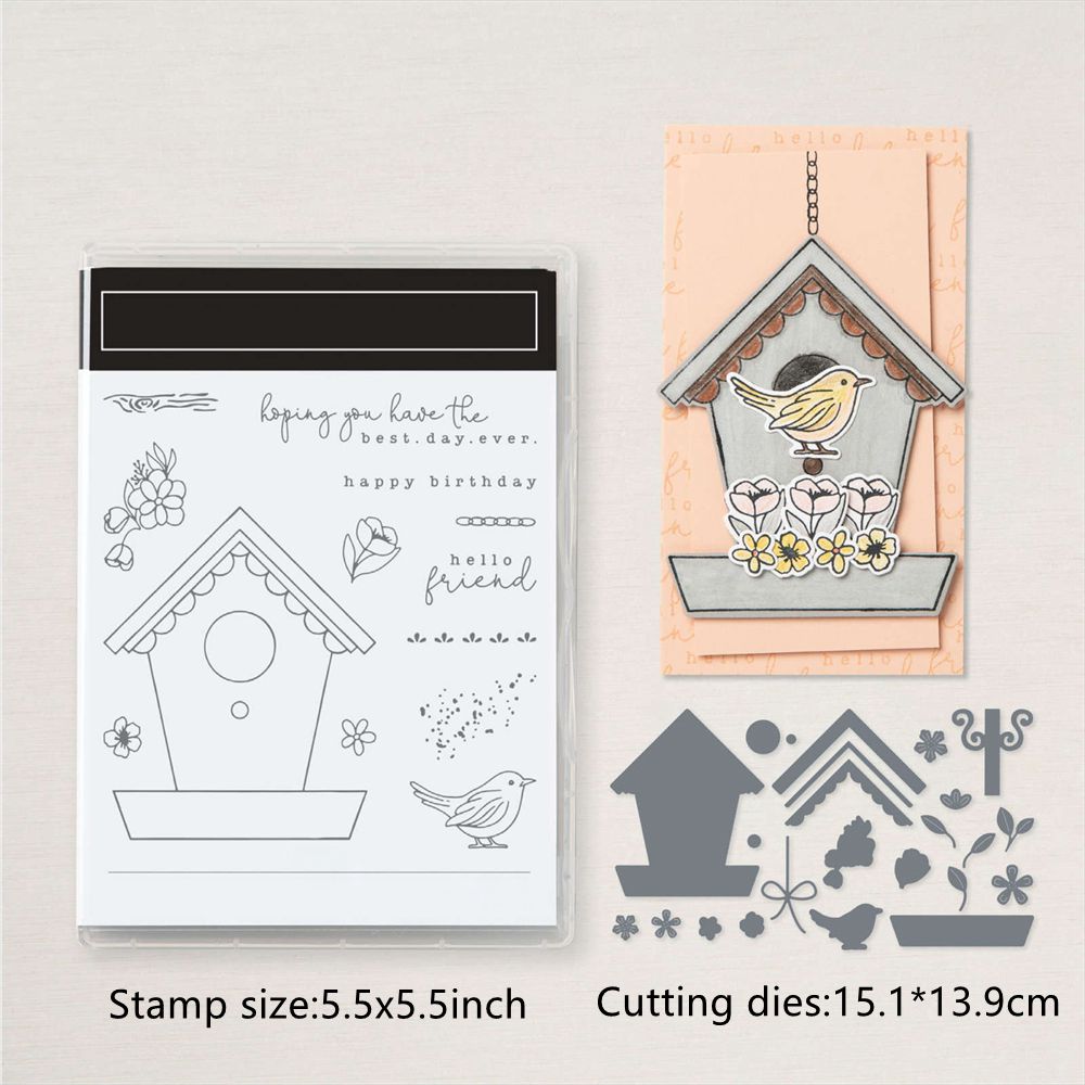 Tier Blume Schmetterling Metall Stanzformen Stempel Set Scrapbooking Bastelkarte - Bild 24 von 76