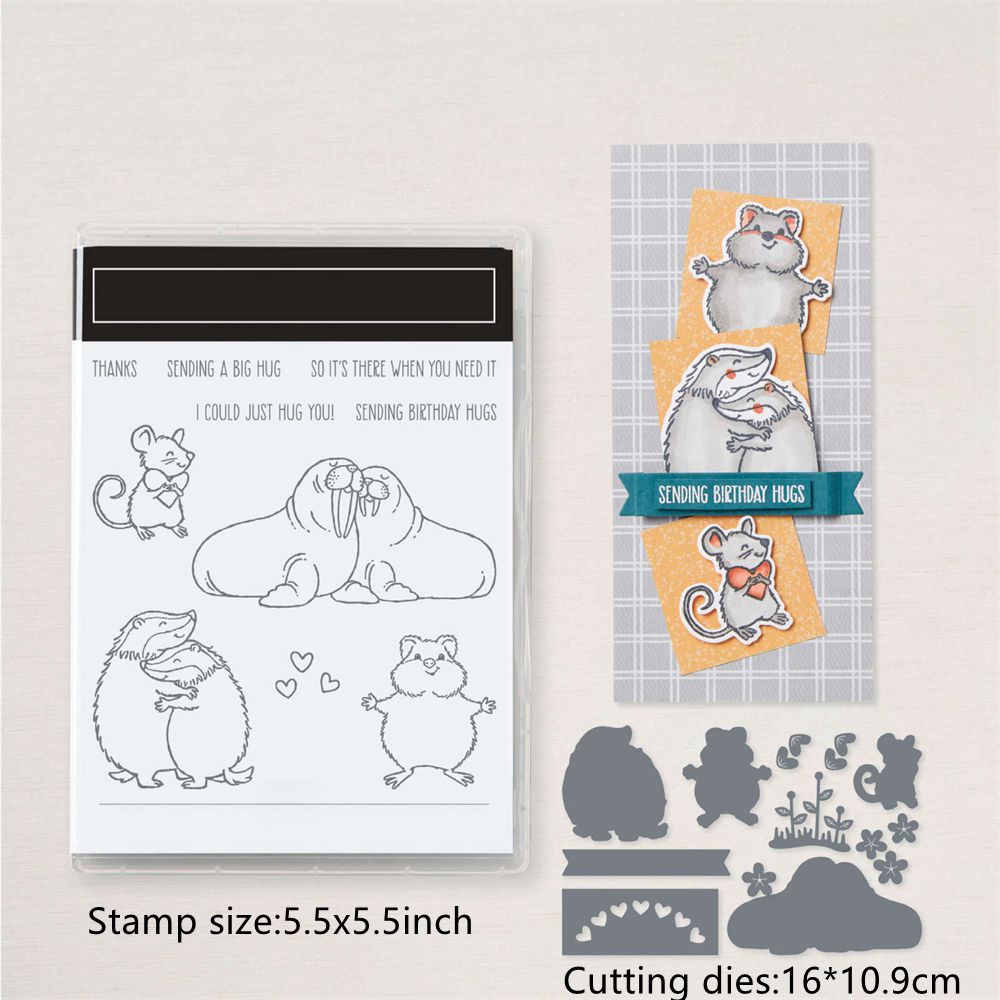 Tier Blume Schmetterling Metall Stanzformen Stempel Set Scrapbooking Bastelkarte - Bild 29 von 76