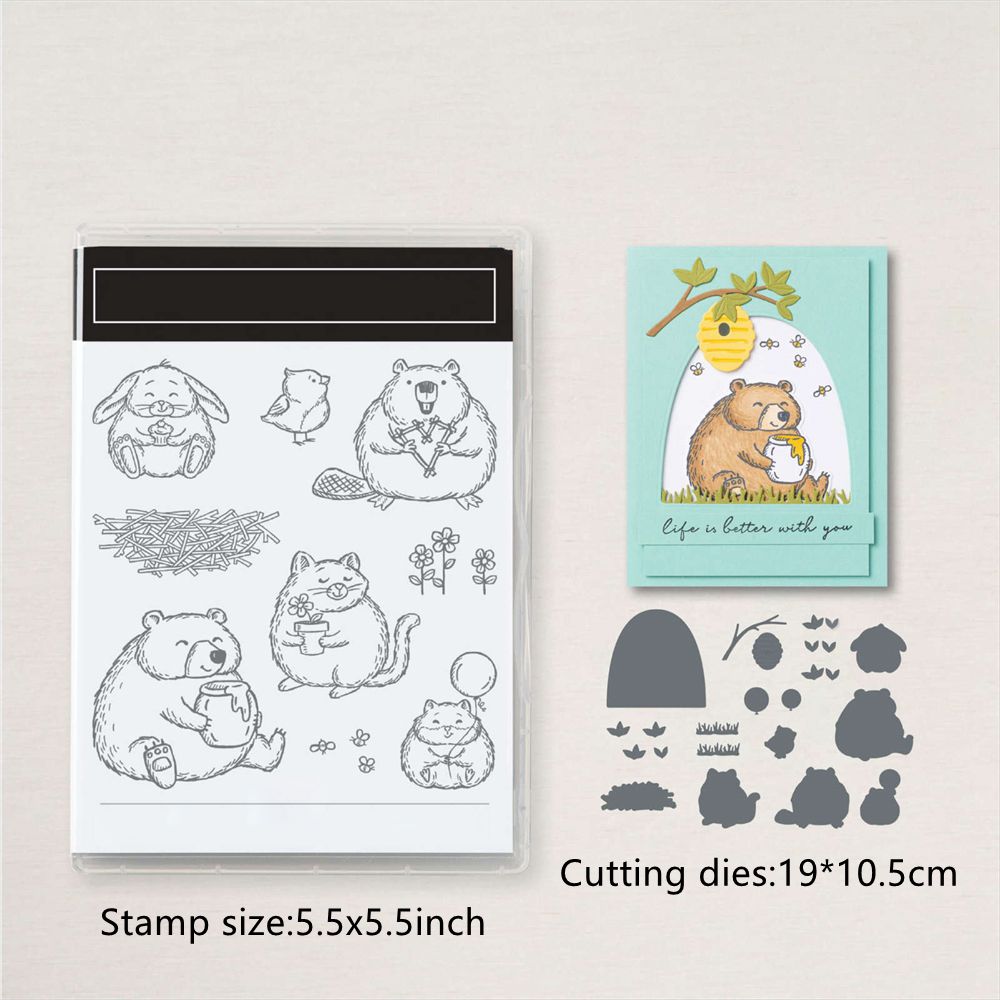 Tier Blume Schmetterling Metall Stanzformen Stempel Set Scrapbooking Bastelkarte - Bild 42 von 76