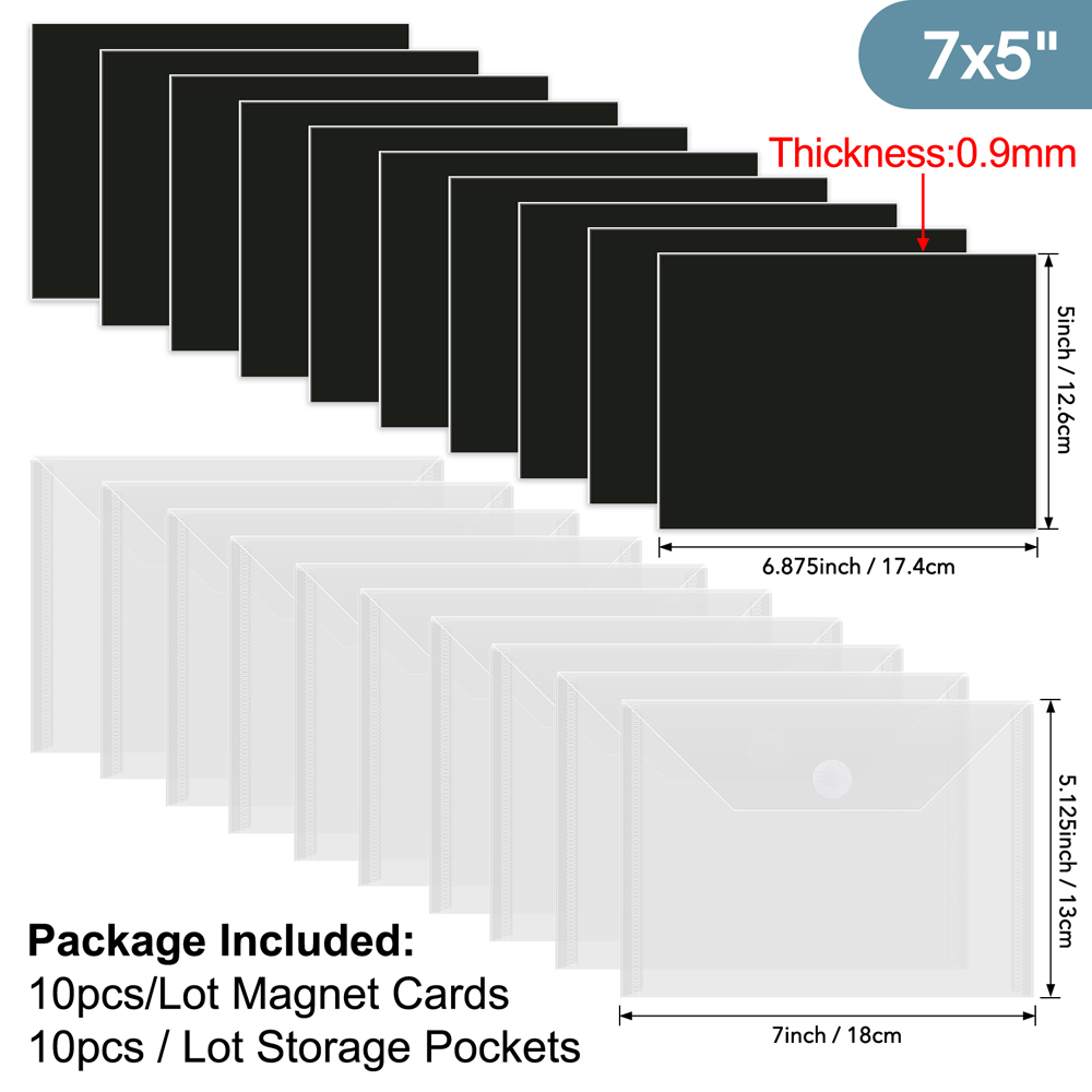 Double Side Magnetic Storage Cards Storage Pockets For Die and Stamp Collection - Picture 19 of 21