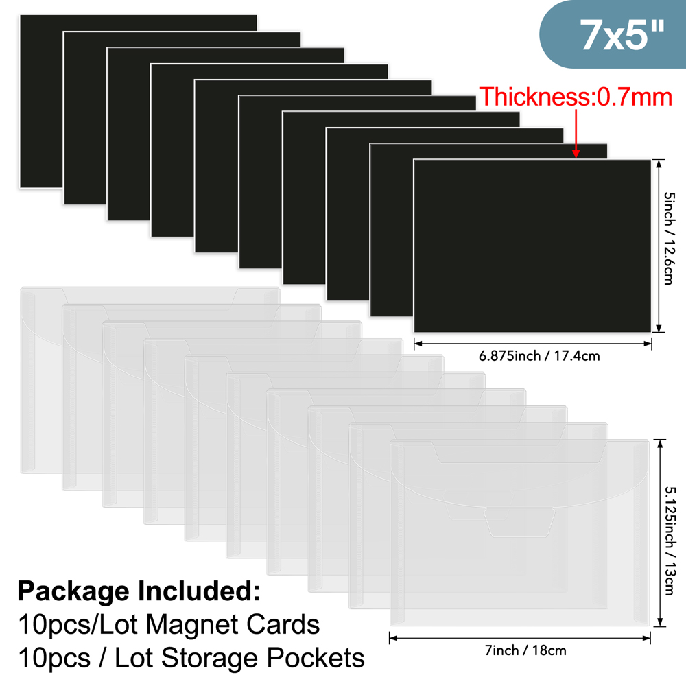 Double Side Magnetic Storage Cards Storage Pockets For Die and Stamp Collection - Picture 20 of 21