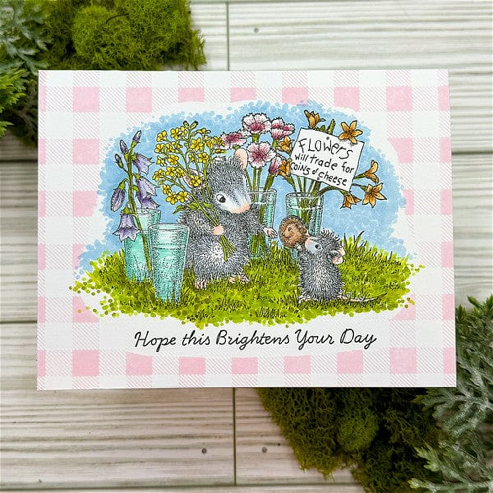 Mouse Spring Summer Fun Silicone Clear Stamps for DIY Scrapbooking Crafts  Cards