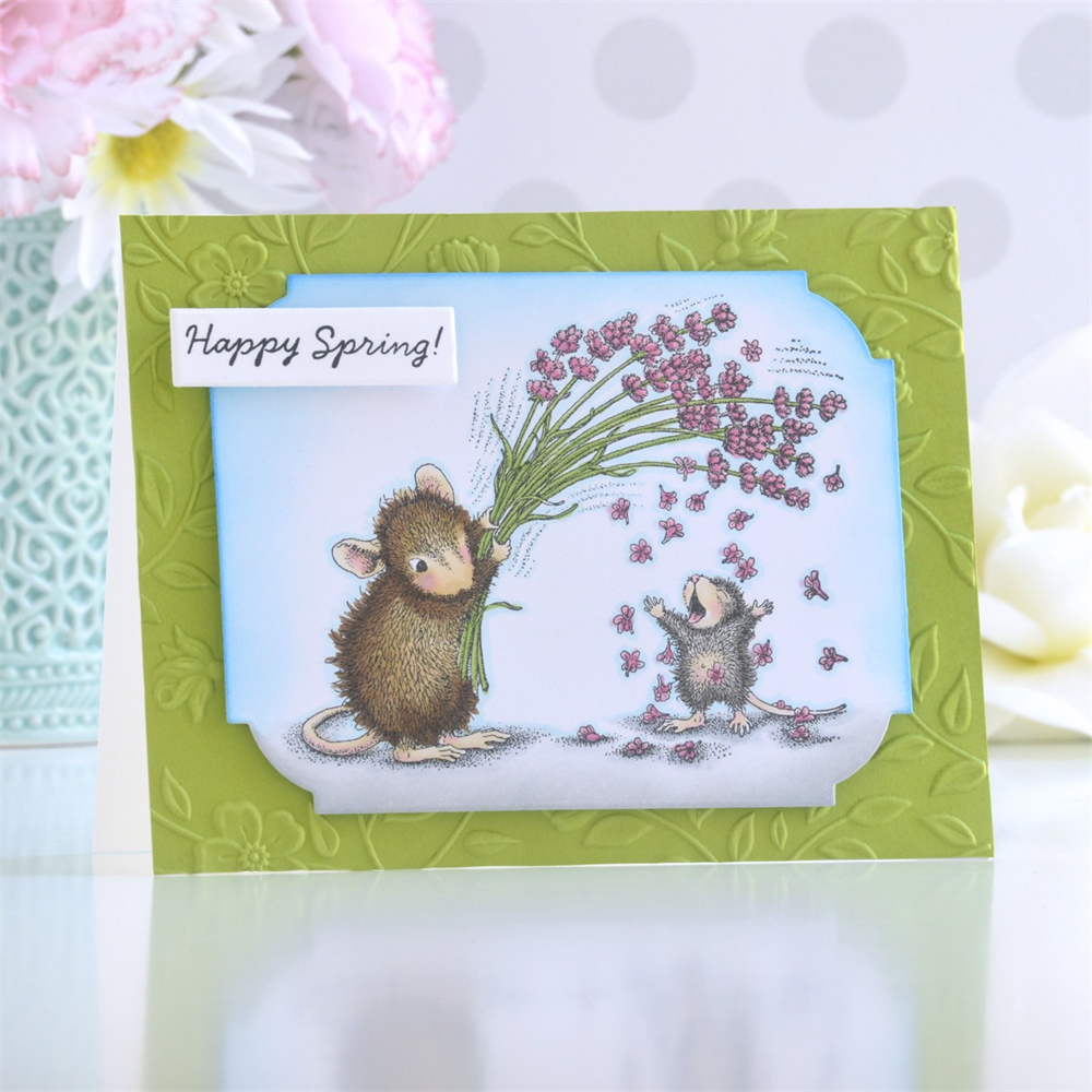 Mouse Spring Summer Fun Silicone Clear Stamps for DIY Scrapbooking Crafts  Cards