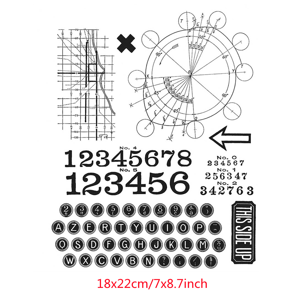 Vintage Flower Sentiments Clear Stamps for DIY Embossing Scrapbooking Cards