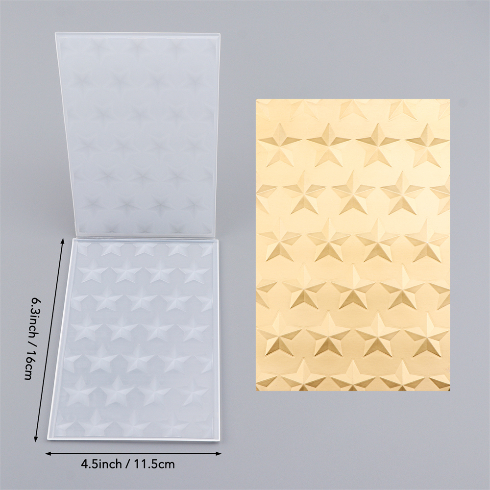 3D Prägefolder Blume Blatt Stern Schablonen DIY Scrapbooking Basteln Karten - Bild 11 von 12
