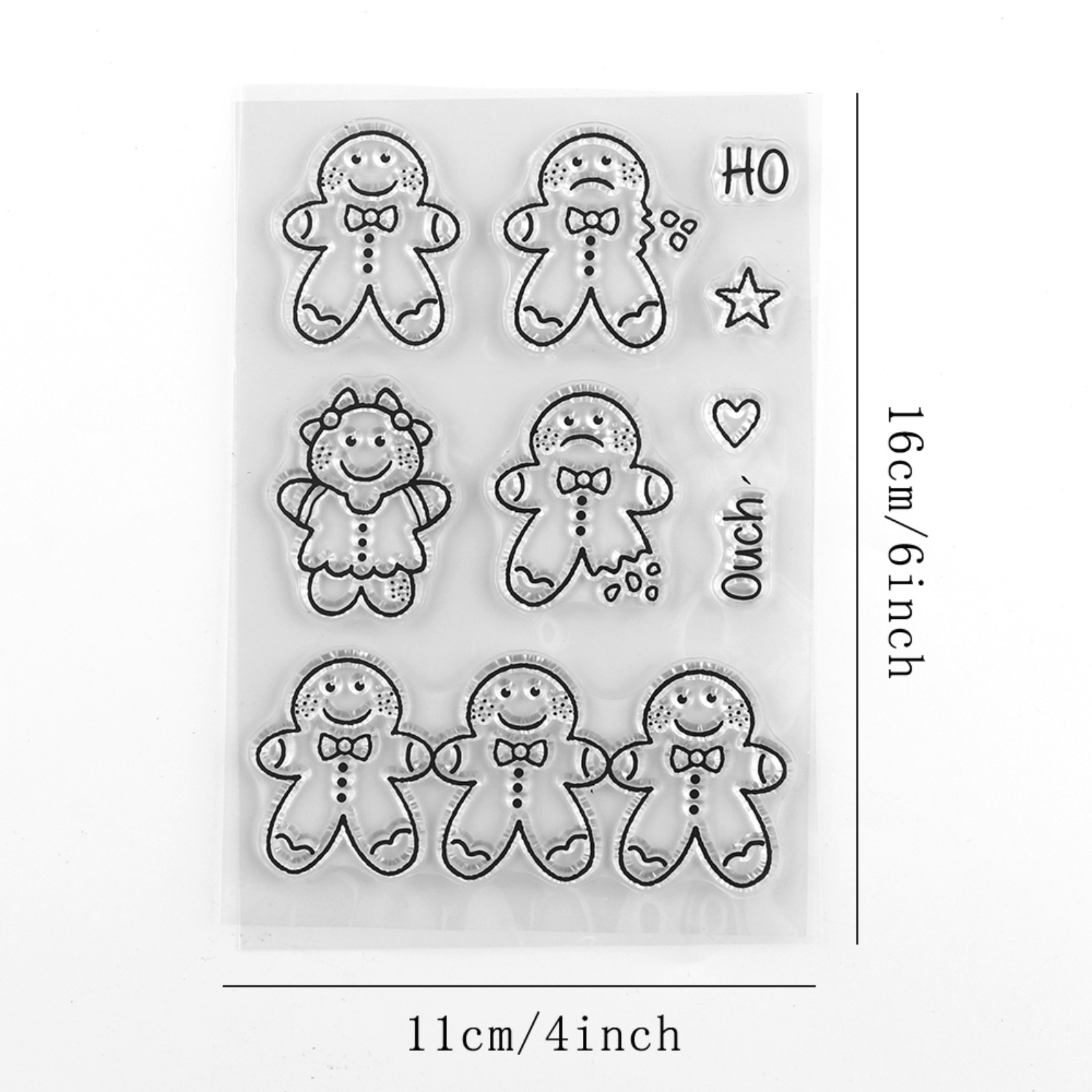 Clear Stamp Gnomes Merry Christmas Tiny Man Diy Scrapbooking Crafts Card Making