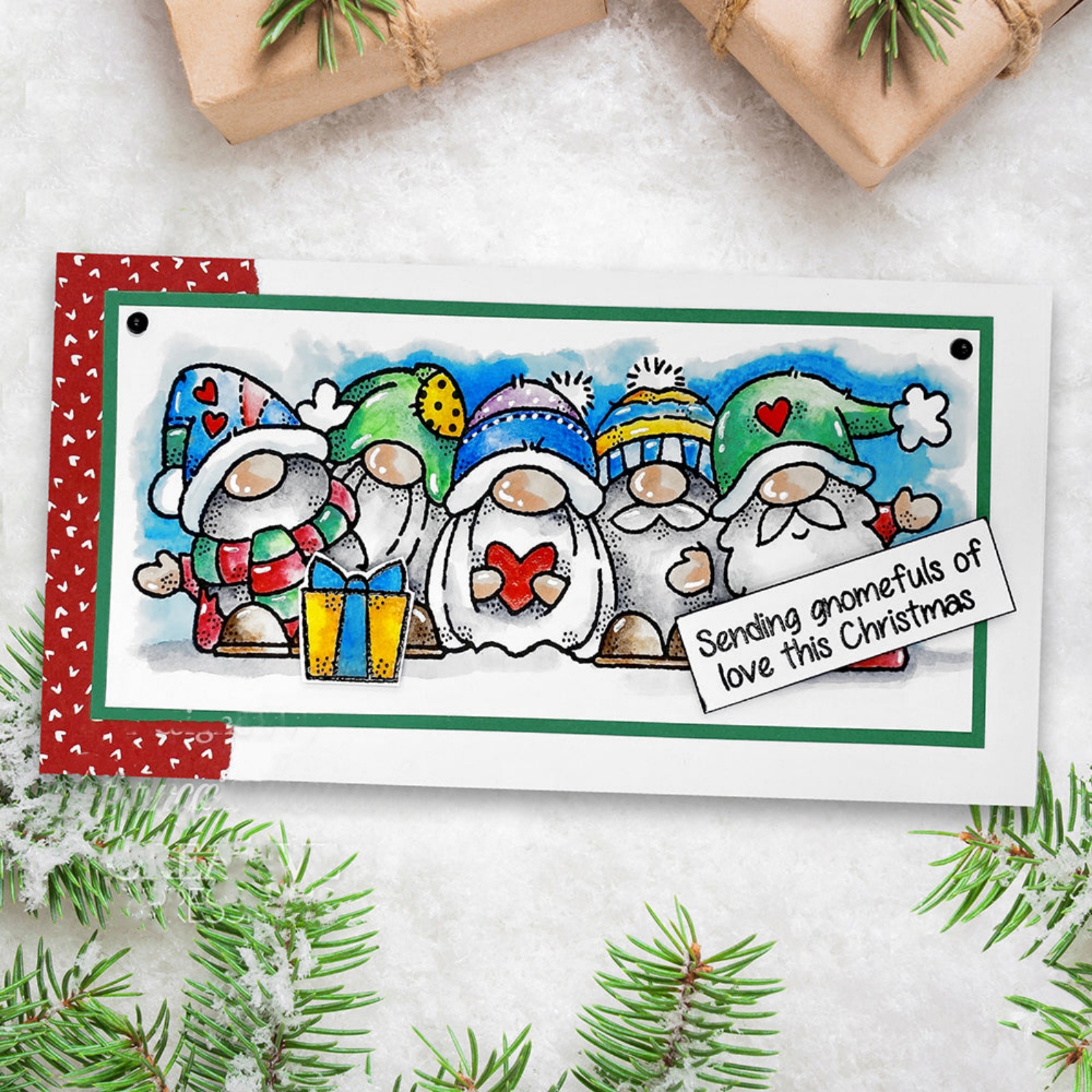 Clear Stamp Gnomes Merry Christmas Tiny Man Diy Scrapbooking Crafts Card Making