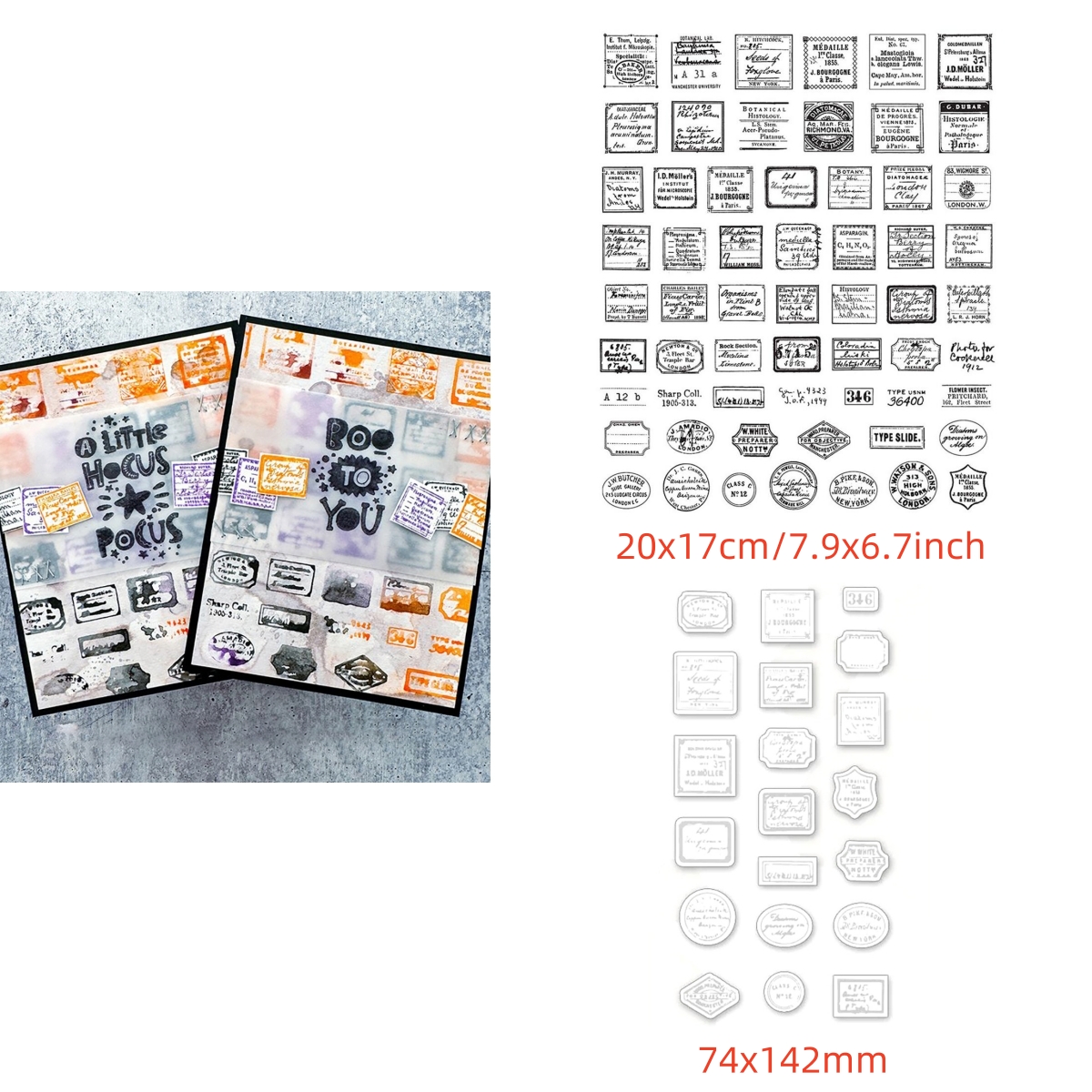 Christmas Halloween Clear Stamps Cutting Dies Set for DIY Scrapbooking Cards