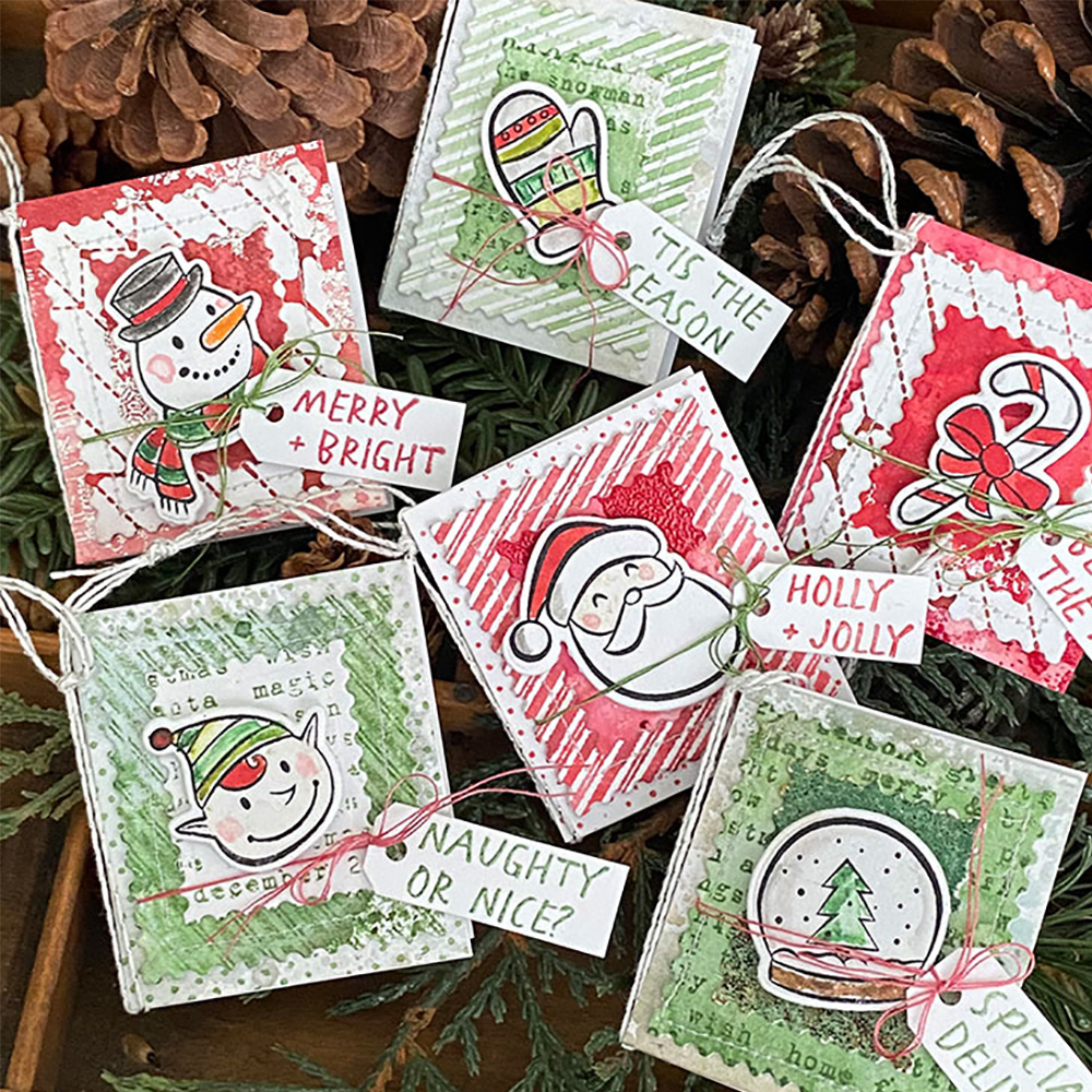 Christmas Halloween Clear Stamps Cutting Dies Set for DIY Scrapbooking Cards