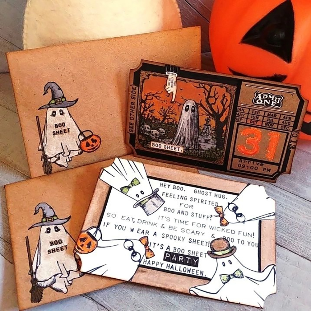 Christmas Halloween Clear Stamps Cutting Dies Set for DIY Scrapbooking Cards