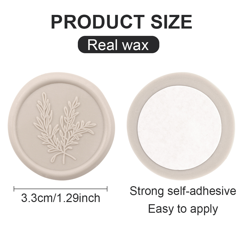 25Pcs Rosemary Style Wax Seal stickers Self Adhesive Envelope Seal Stickers - Picture 19 of 64