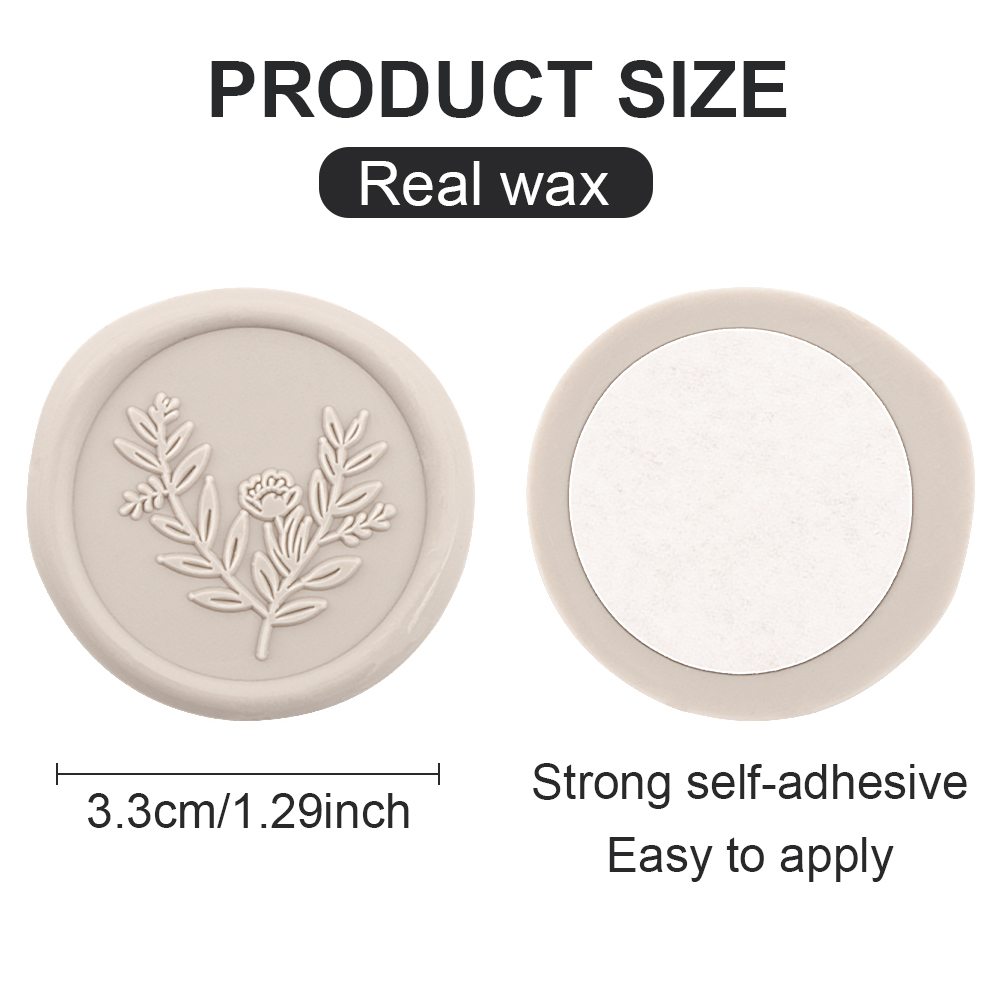 25Pcs Rosemary Style Wax Seal stickers Self Adhesive Envelope Seal Stickers - Picture 22 of 64