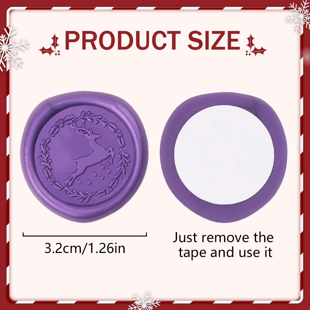 25Pcs Rosemary Style Wax Seal stickers Self Adhesive Envelope Seal Stickers - Picture 55 of 64