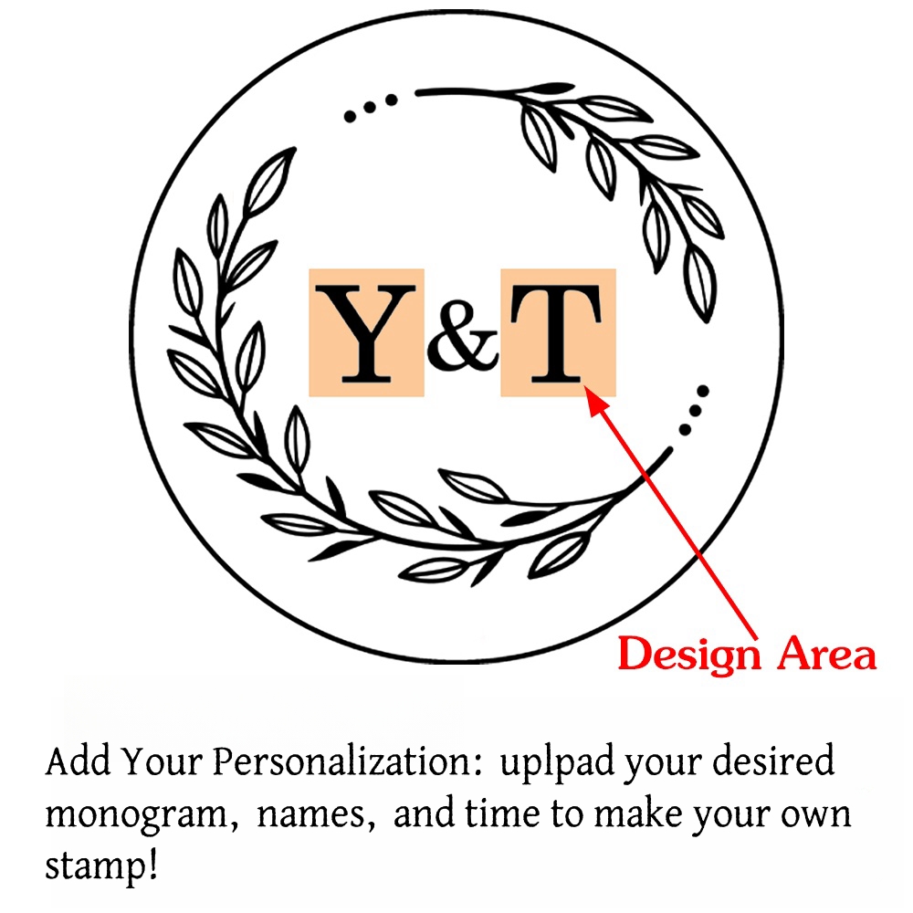 Custom Initials Wax Seal Stamp,personalized Picture/logo for Wedding Invitations - Picture 5 of 42