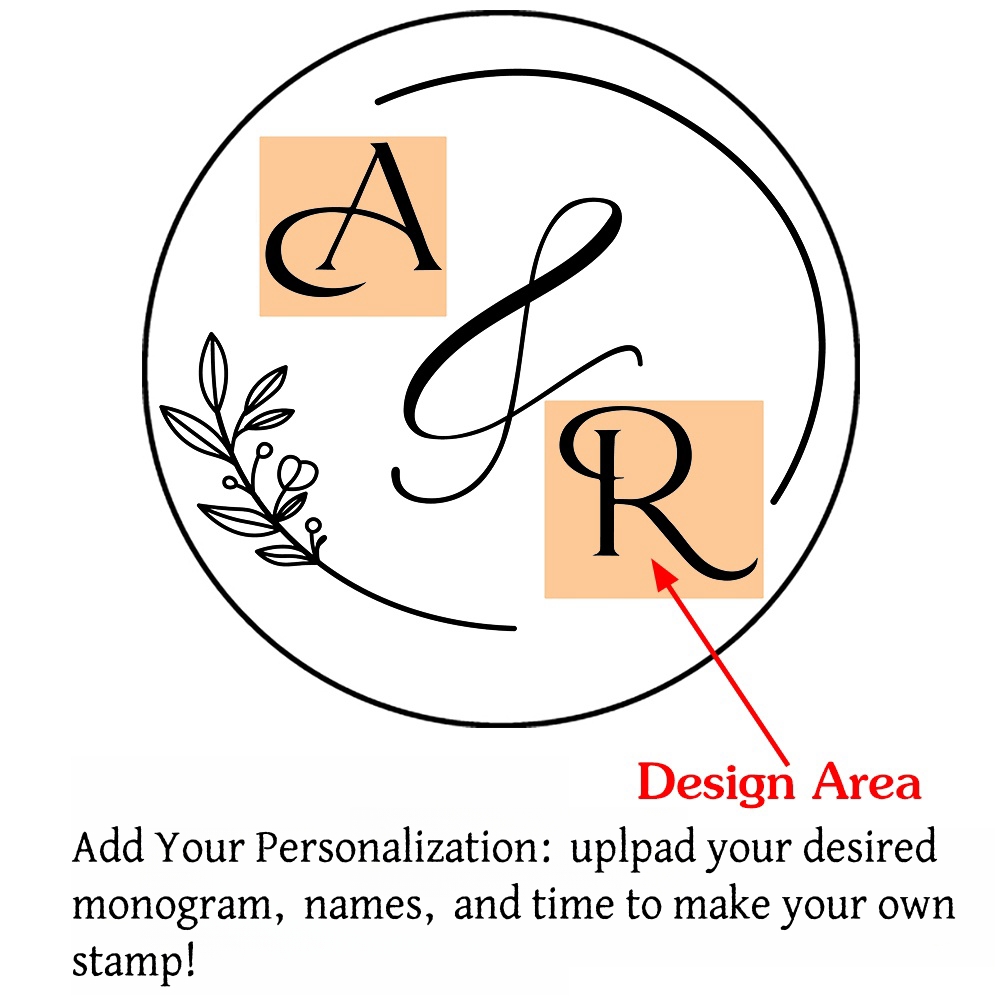 Custom Initials Wax Seal Stamp,personalized Picture/logo for Wedding Invitations - Picture 7 of 42