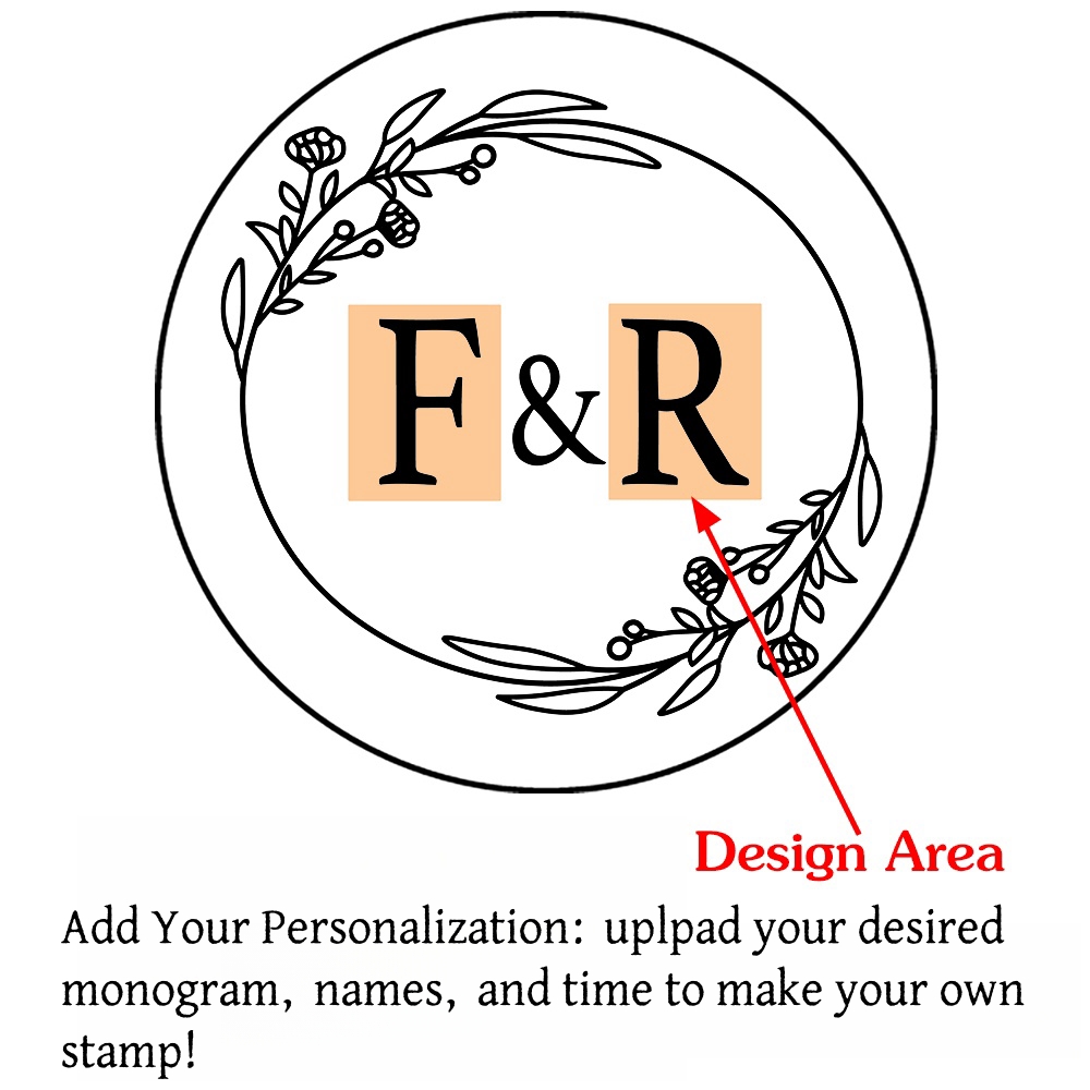 Custom Initials Wax Seal Stamp,personalized Picture/logo for Wedding Invitations - Picture 8 of 42