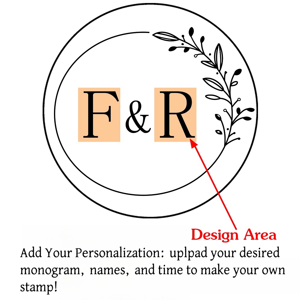 Custom Initials Wax Seal Stamp,personalized Picture/logo for Wedding Invitations - Picture 9 of 42