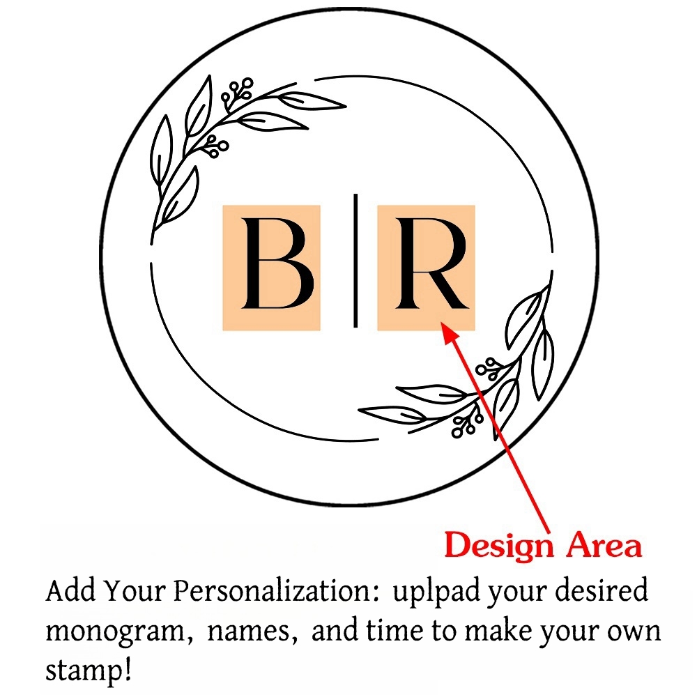 Custom Initials Wax Seal Stamp,personalized Picture/logo for Wedding Invitations - Picture 11 of 42