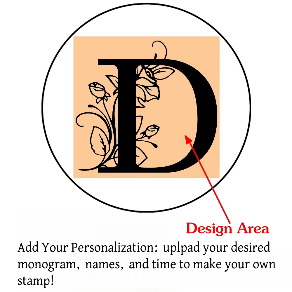 Custom Initials Wax Seal Stamp,personalized Picture/logo for Wedding Invitations - Picture 14 of 42