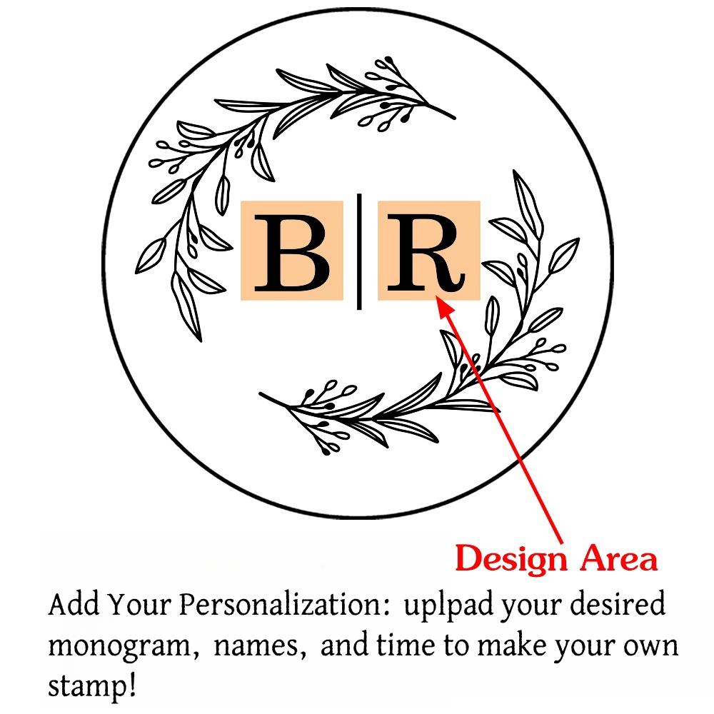 Custom Initials Wax Seal Stamp,personalized Picture/logo for Wedding Invitations - Picture 15 of 42