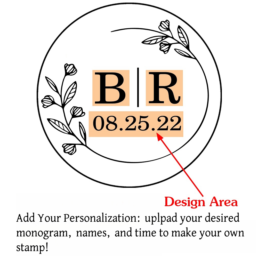 Custom Initials Wax Seal Stamp,personalized Picture/logo for Wedding Invitations - Picture 16 of 42