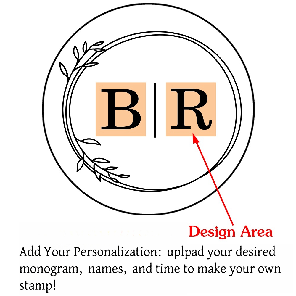 Custom Initials Wax Seal Stamp,personalized Picture/logo for Wedding Invitations - Picture 19 of 42