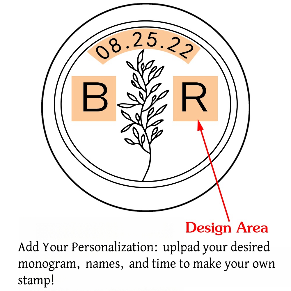 Custom Initials Wax Seal Stamp,personalized Picture/logo for Wedding Invitations - Picture 20 of 42