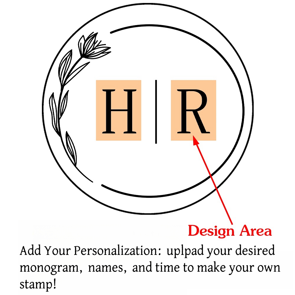 Custom Initials Wax Seal Stamp,personalized Picture/logo for Wedding Invitations - Picture 22 of 42