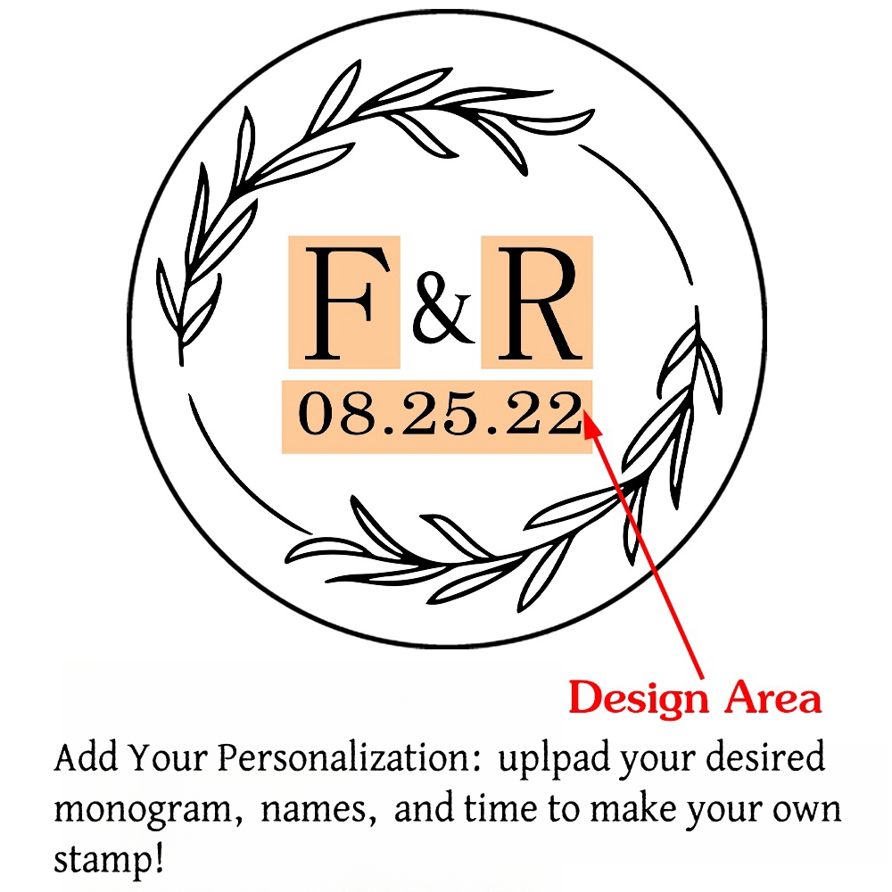 Custom Initials Wax Seal Stamp,personalized Picture/logo for Wedding Invitations - Picture 23 of 42